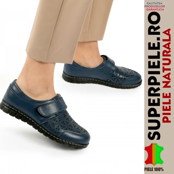 Chaussures décontractées en cuir véritable pour femmes avec velcro |RITTIZ|