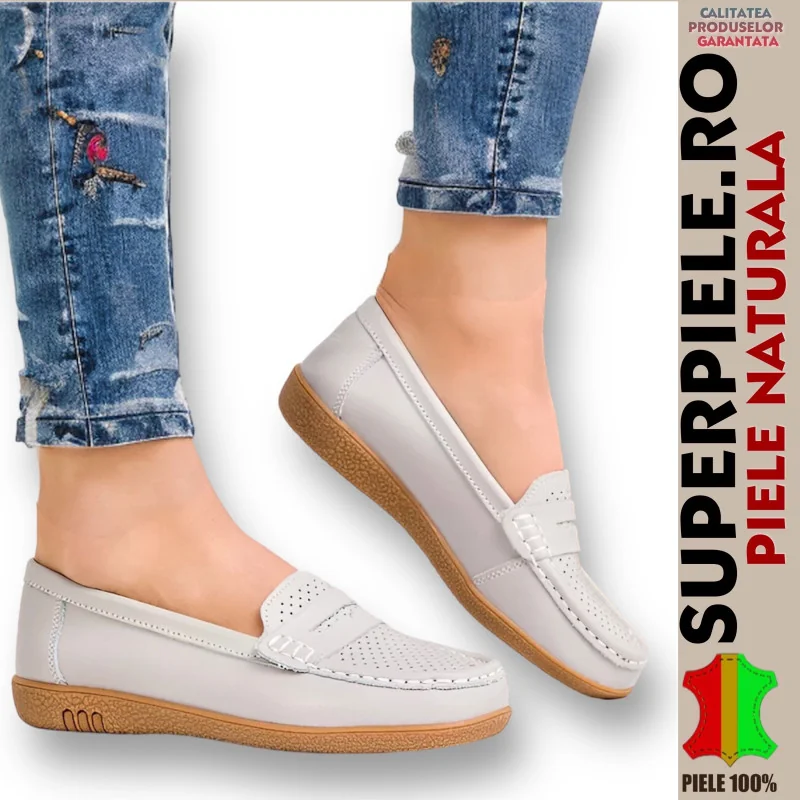 DAMENMOKASSINS |ANGEVA| NATURLEDER-4 Farben
