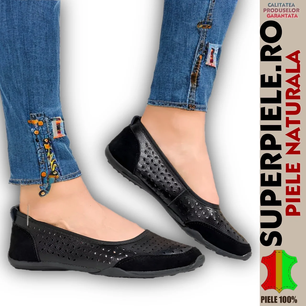 bailarinas y mocasinesBailarinas casuales de mujer |Modesta|-Piel natural
