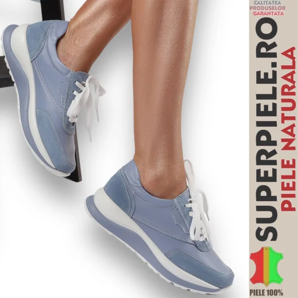 Baskets femme en cuir naturel avec style |DONALD|-5 couleurs