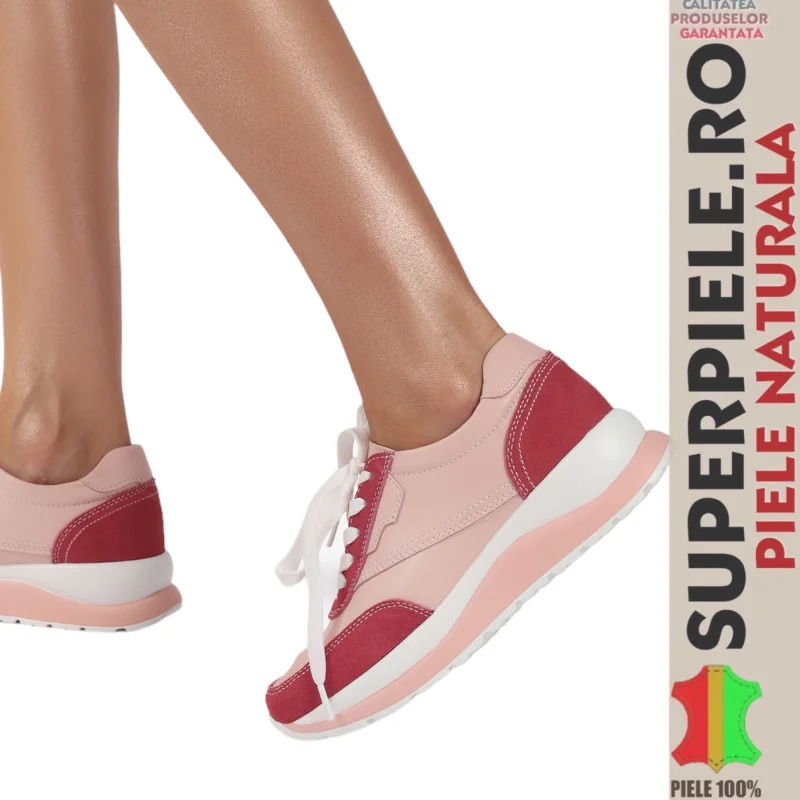 Baskets femme en cuir naturel avec style |DONALD|-5 couleurs