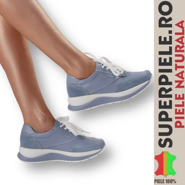 Baskets femme en cuir naturel avec style |DONALD|-5 couleurs