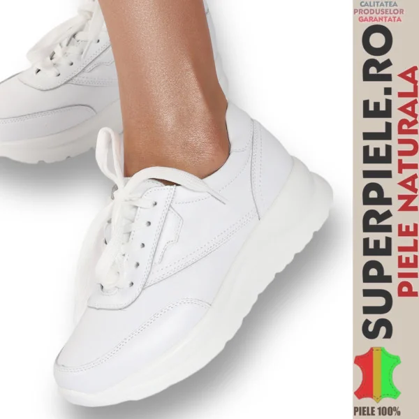 Baskets femme en cuir naturel avec style |DONALD|-5 couleurs