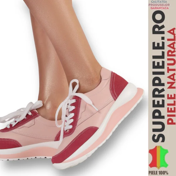 Baskets femme en cuir naturel avec style |DONALD|-5 couleurs