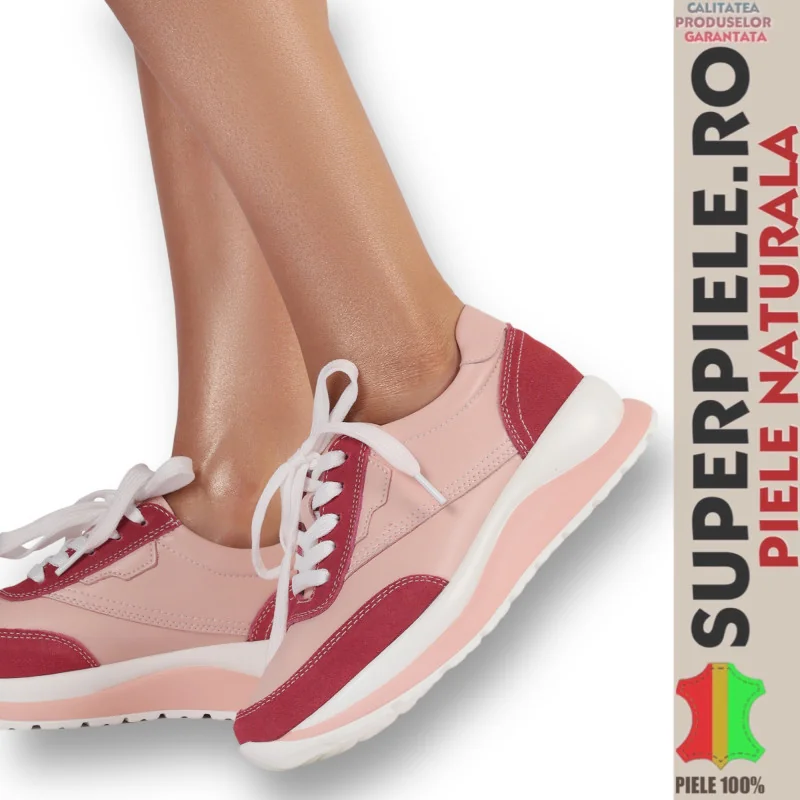 Baskets femme en cuir naturel avec style |DONALD|-5 couleurs