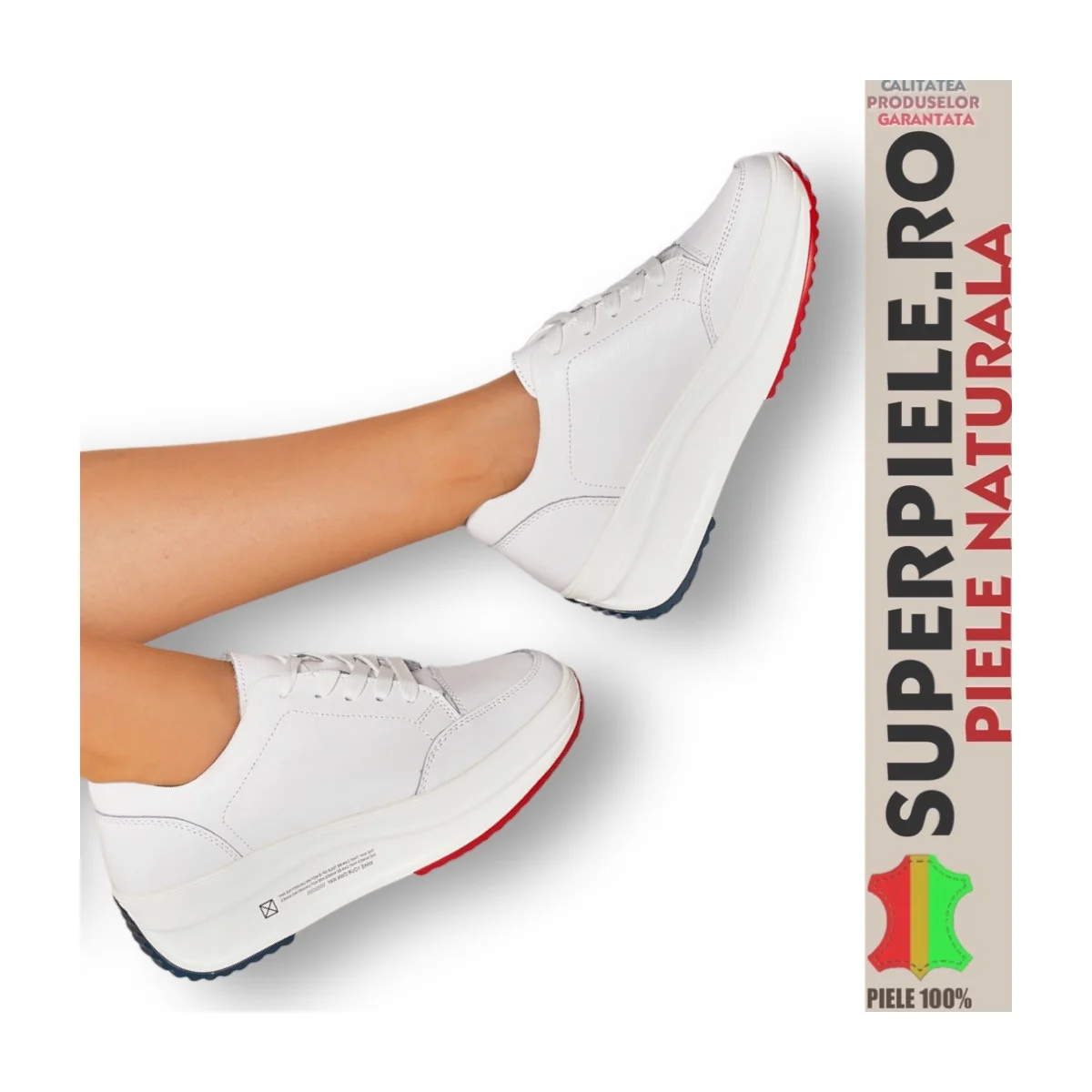 Superpiele - Magazin Online de Încăltăminte-Genti din Piele NaturalăFritidsskor i äkta läder med höga sulor |NOMERIZ| -5 färger