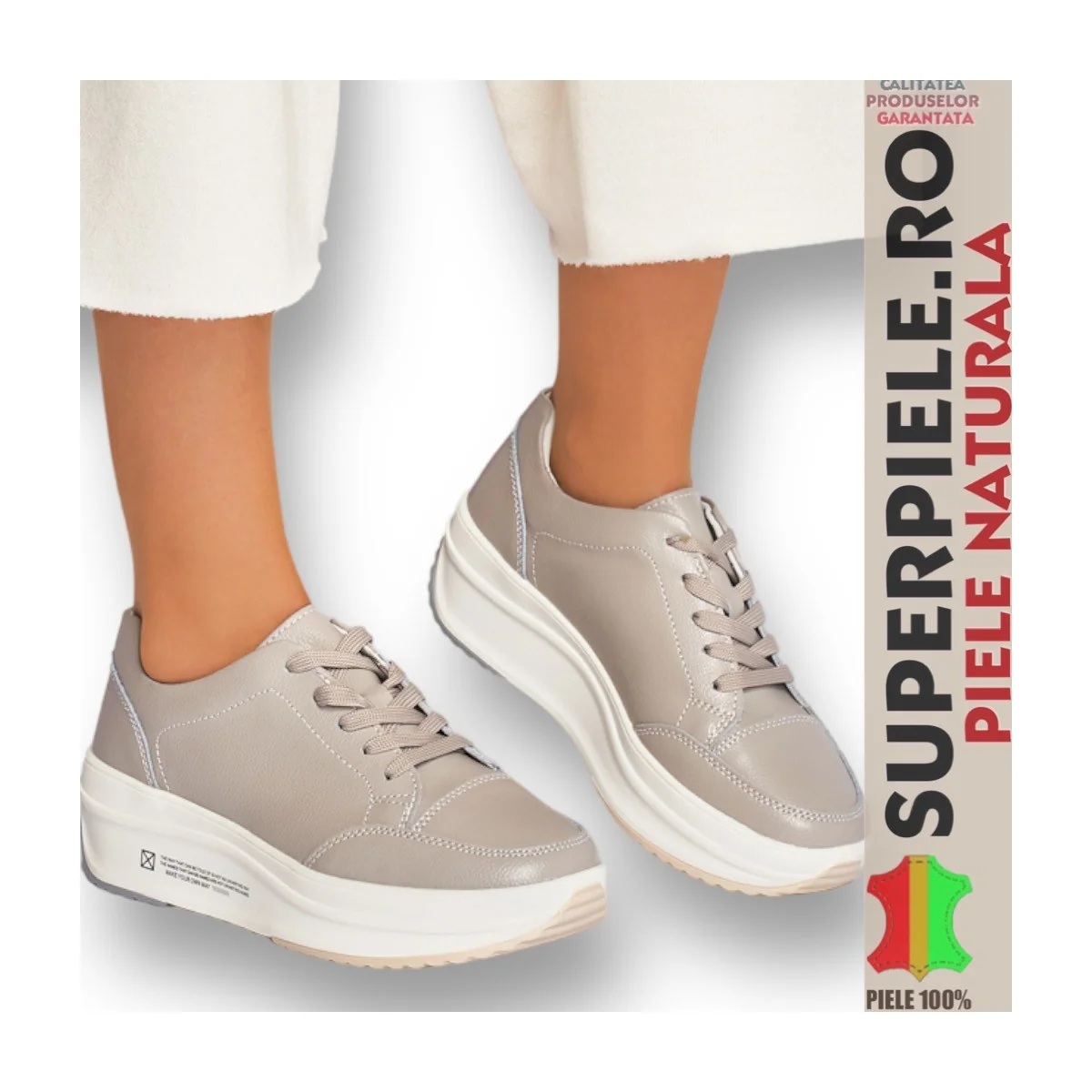Superpiele - Magazin Online de Încăltăminte-Genti din Piele NaturalăFritidsskor i äkta läder med höga sulor |NOMERIZ| -5 färger