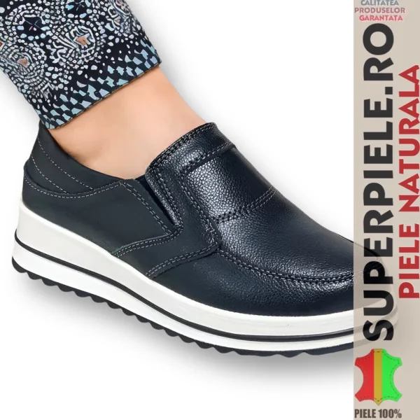 Superpiele - Magazin Online de Încăltăminte-Genti din Piele NaturalăDamloafers i äkta läder med tjocka sulor |HERMEZA|