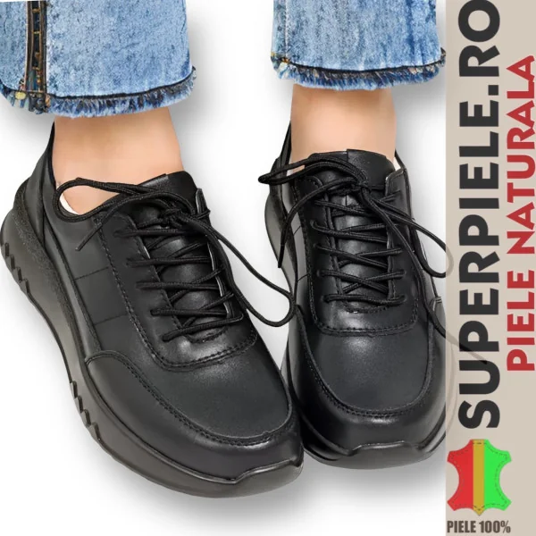 Superpiele - Magazin Online de Încăltăminte-Genti din Piele NaturalăSneakers piele naturala de dama cu inchidere siret |STILOZI|