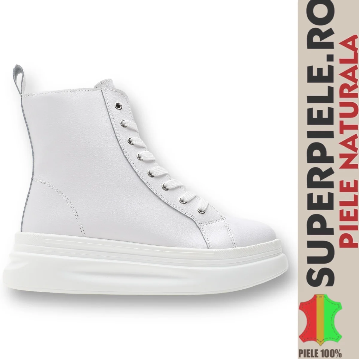 Valódi bőr, szőrmével bélelt csizma 5 CM-es PLATFORMAL |PAMERO|