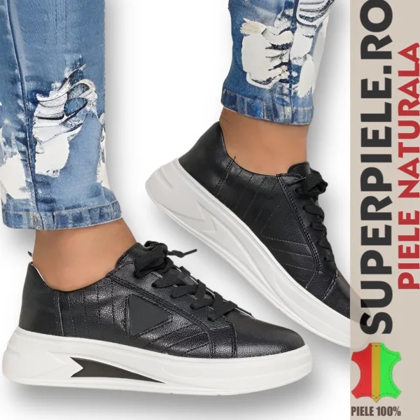 sandali da donna in vera pelle con plateau e tacco spesso |LOVIMO|