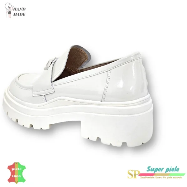 Handgefertigte glänzende Loafer aus echtem Leder |LIRANA|-6 Farben