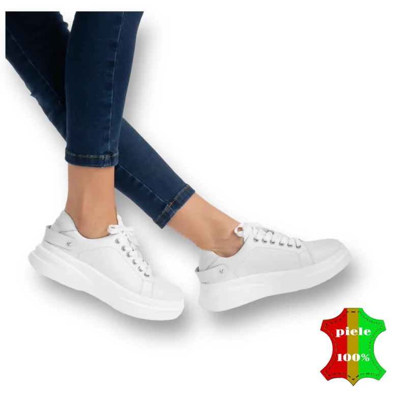 Superpiele - Magazin Online de Încăltăminte-Genti din Piele NaturalăAdidasi dama piele naturala |VIMOTTI|cu talpa groasa, accesoriu la calcai