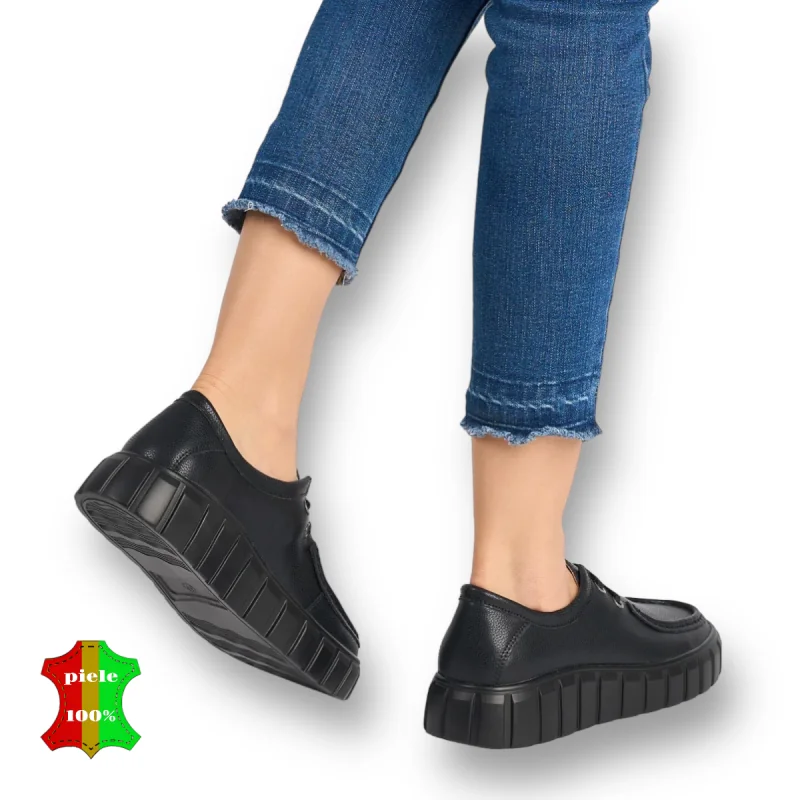 online winkel voor damesschoenen van echt leerCasual loafers van echt leer met veters |ZAMODIZ|-4 kleuren