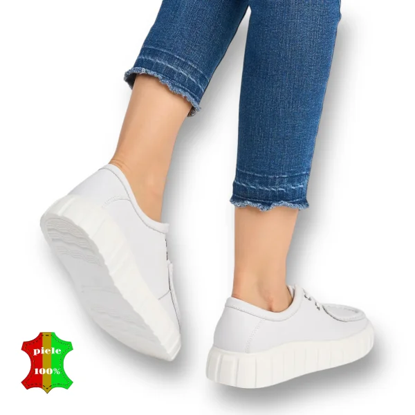 online winkel voor damesschoenen van echt leerCasual loafers van echt leer met veters |ZAMODIZ|-4 kleuren