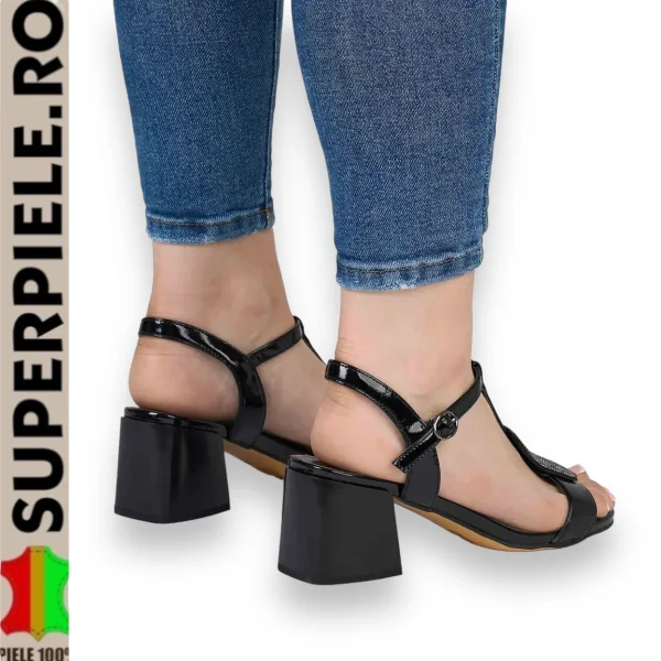 Superpiele - Magazin Online de Încăltăminte-Genti din Piele Naturalăsandale piele naturala cu toc gros si strasuri |STABIMO|