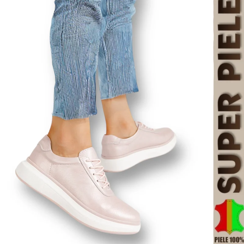 Tienda online de zapatos de piel auténtica para mujer.Zapatos casual de piel natural con cordones |RIDIMOZA|
