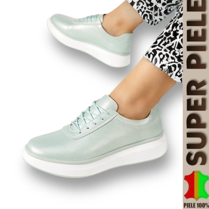 online winkel voor damesschoenen van echt leerCasual schoenen van natuurlijk leer met veters |RIDIMOZA|