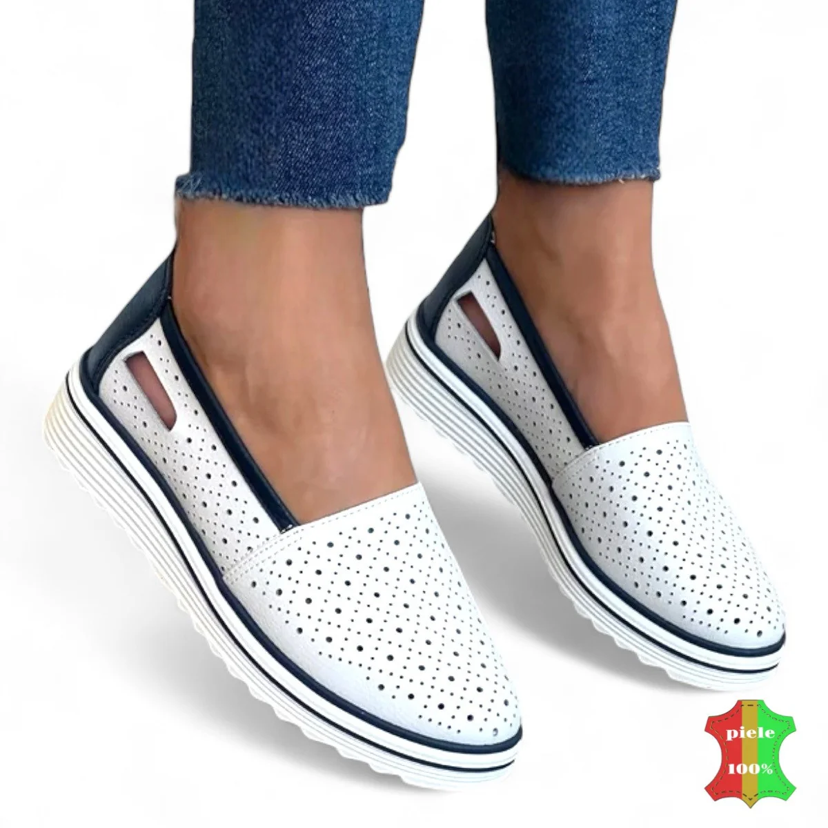 copia di Ballerine da DONNA |Ava| con piattaforma-PELLE NATURALE