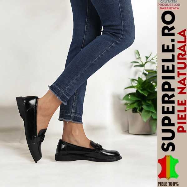 Mocassins en cuir véritable pour femme faits à la main - |premiumone|