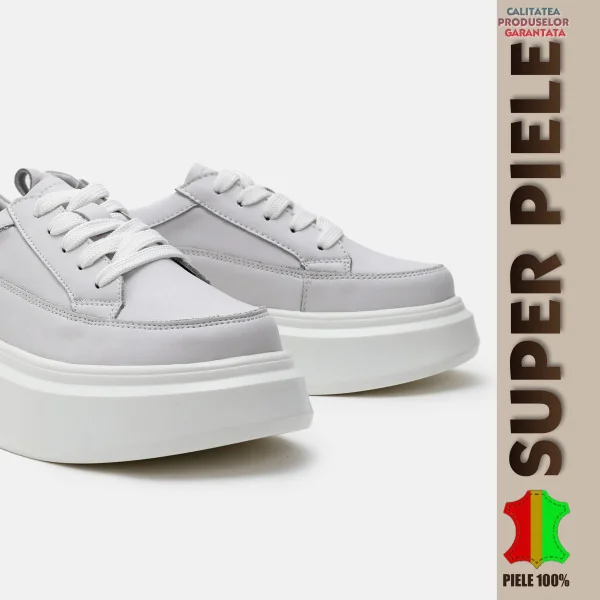 ležerne sportske cipelePantofi Casual din Piele Naturală Întoarsă Cu toc mic F002-602