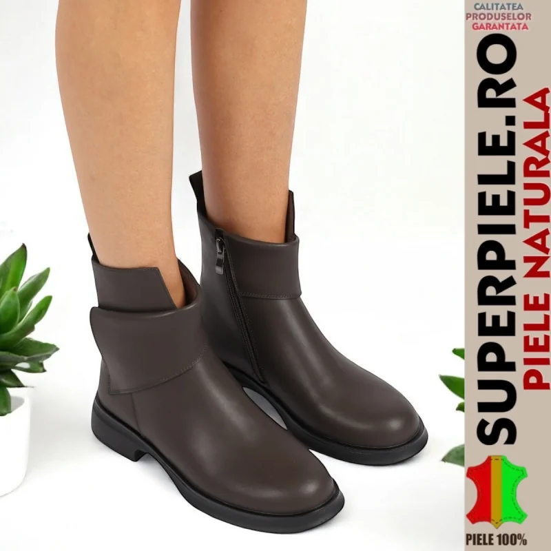 Superpiele - Magazin Online de Încăltăminte-Genti din Piele NaturalăÄkta läderstövlar med svart sula, liten fyrkantig klack |LOVOJO|