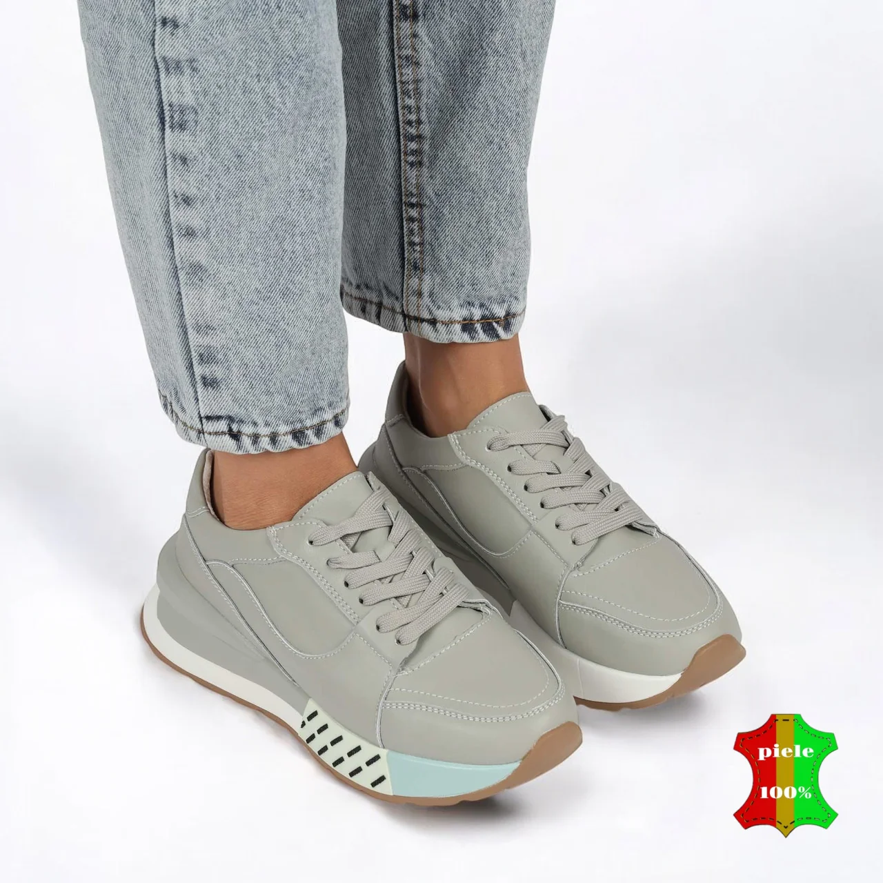 online winkel voor damesschoenen van echt leerdames casual schoenen van echt leer Barilla |SCRIBOLY|