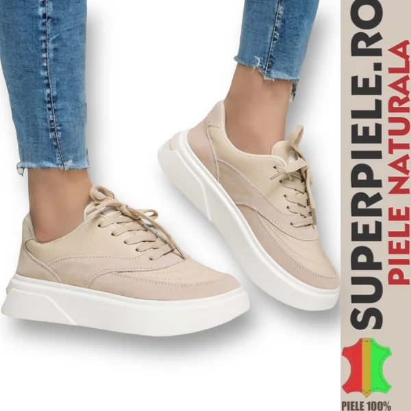 Damen Freizeitschuhe, Echtleder mit Wildleder |Kiew|-5 Farben