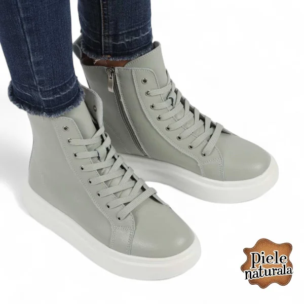 copy of Damentaler Ledersandalen mit Klettverschluss und dekorativem Riemen |JOMAZY||