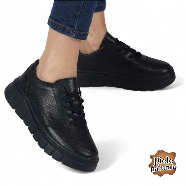 Damentalare schwarze Ledersandalen mit Schnalle JY5210