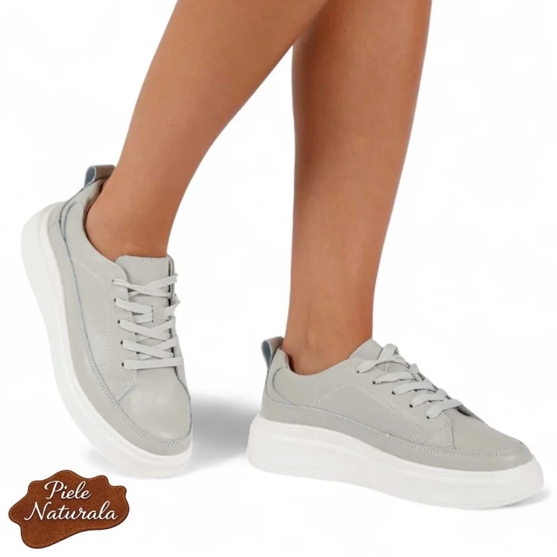 Casual γυναικεία παπούτσια από φυσικό nubuk δέρμα σε μπεζ, με στρογγυλή μύτη