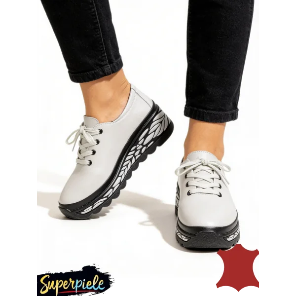 Eleganckie czarne buty, skóra naturalna, obcas piramidalny |LOVAMO|