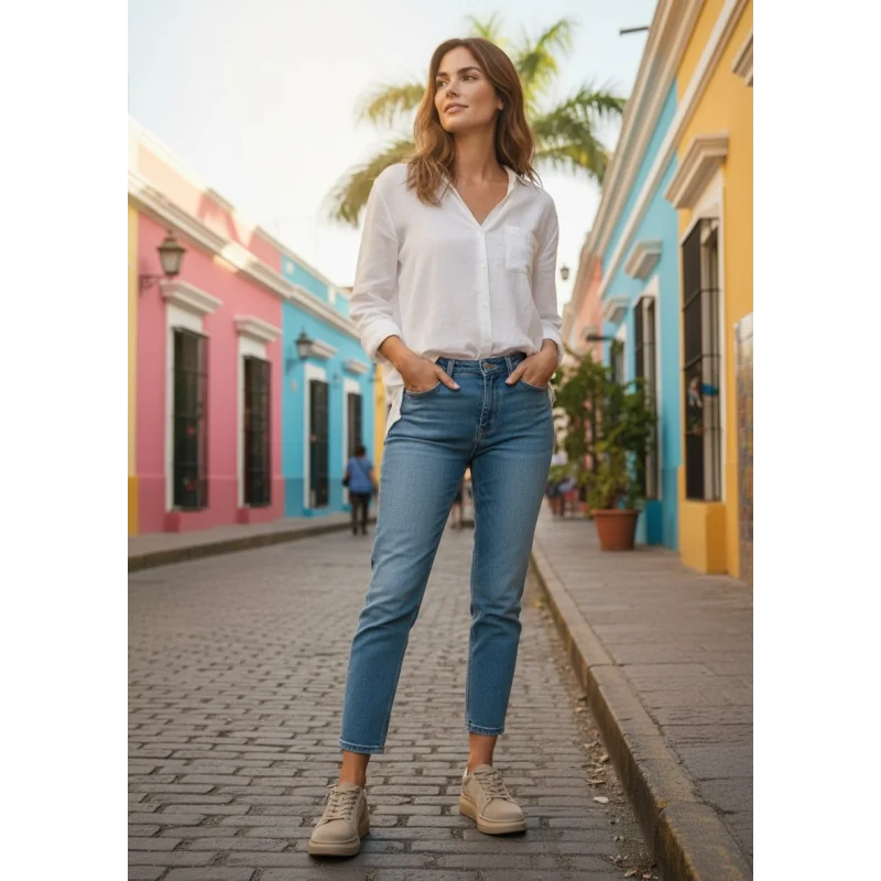 copy of Chaussures décontractées pour femmes en cuir véritable, semelle épaisse et fermeture éclair sur le côté.