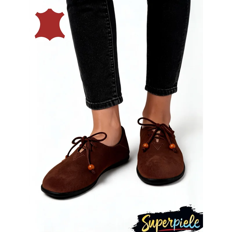 ležerne sportske cipelePantofi Casual din Piele Naturală Întoarsă Cu toc mic F002-602