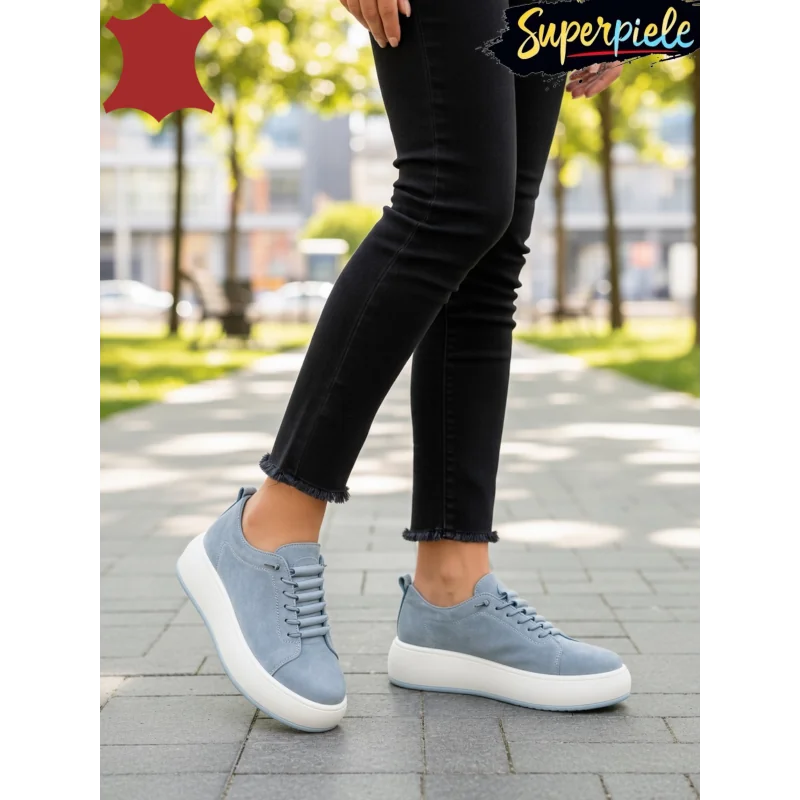 Superpiele - Magazin Online de Încăltăminte-Genti din Piele NaturalăPantofii casual albaștri damă sunt realizați din piele naturală de calitate