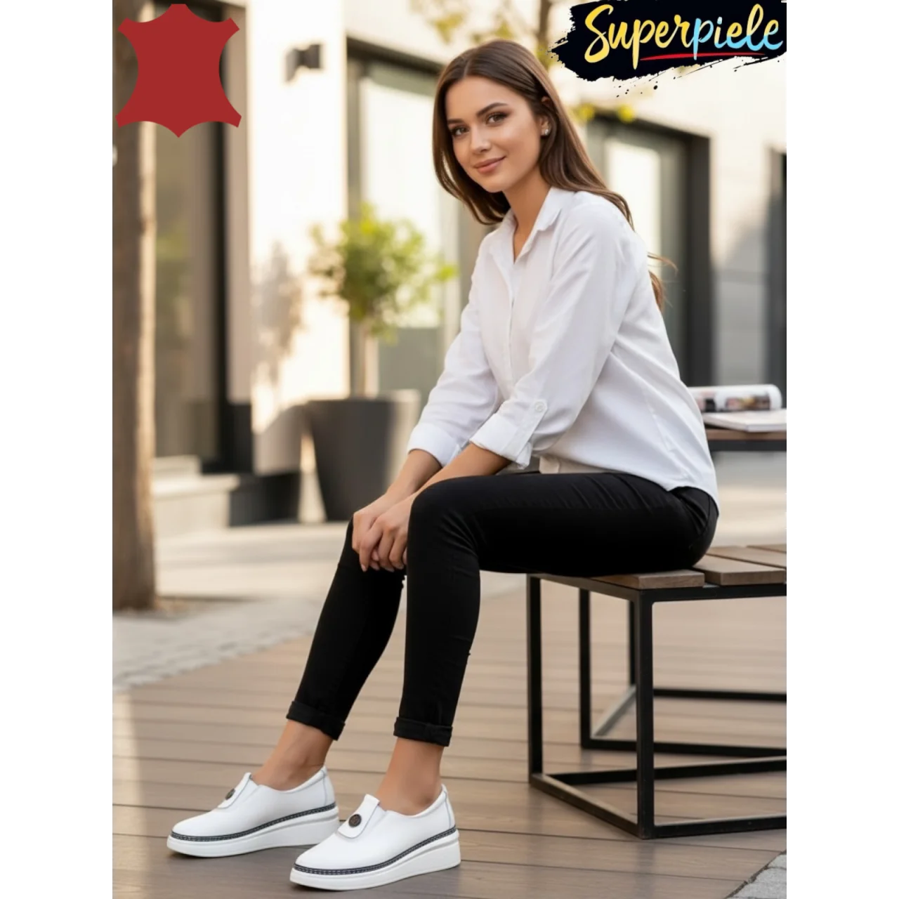 Balerinke i mokasinePantofi casual damă din piele naturală Fără șireturi