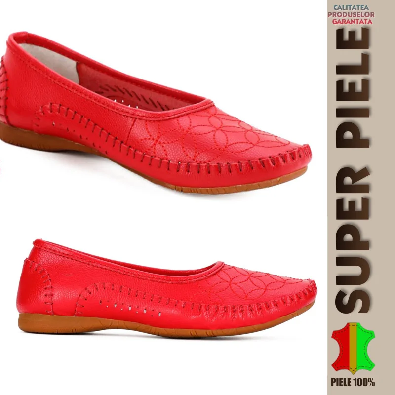 bailarinas y mocasinesBailarinas de mujer en piel natural 6 colores |Olivia|-suela flexible