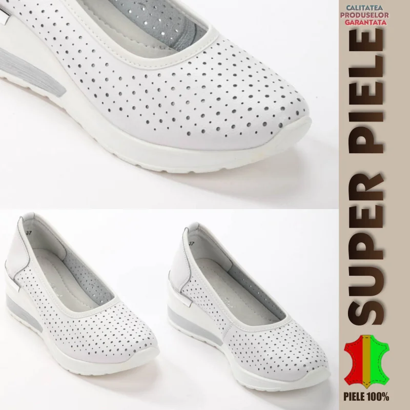 Tienda online de zapatos de piel auténtica para mujer.Zapatos Casuales |Grace| con plataforma - piel natural
