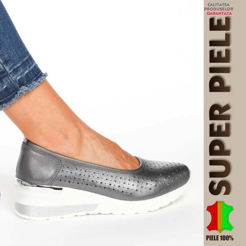 Tienda online de zapatos de piel auténtica para mujer.Zapatos Casuales |Grace| con plataforma - piel natural