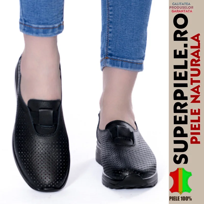 internetska trgovina za ženske cipele od prave kožeLEŽERNE CIPELE OD PERFORIRANE KOŽE |FATEN| SLIP-ON
